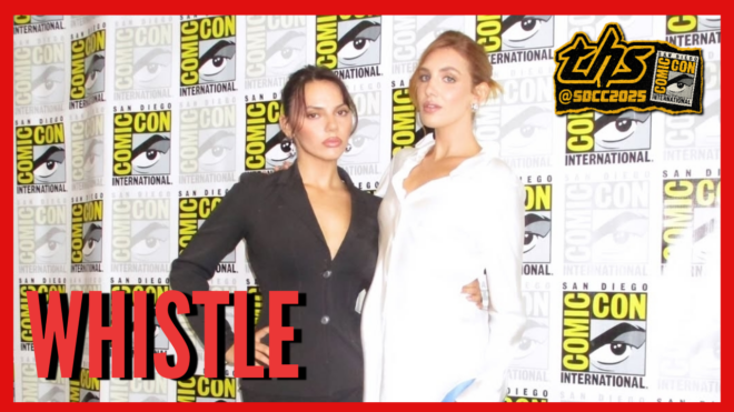 Whistle Dafne Keen and Sophie Nélisse SDCC interview