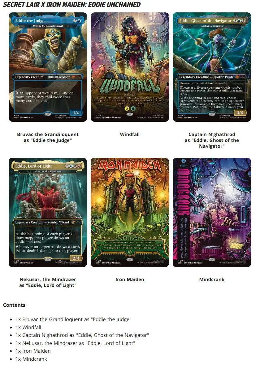 The MTG Secret Lair X Iron Maiden Collab Might Be The Laziest