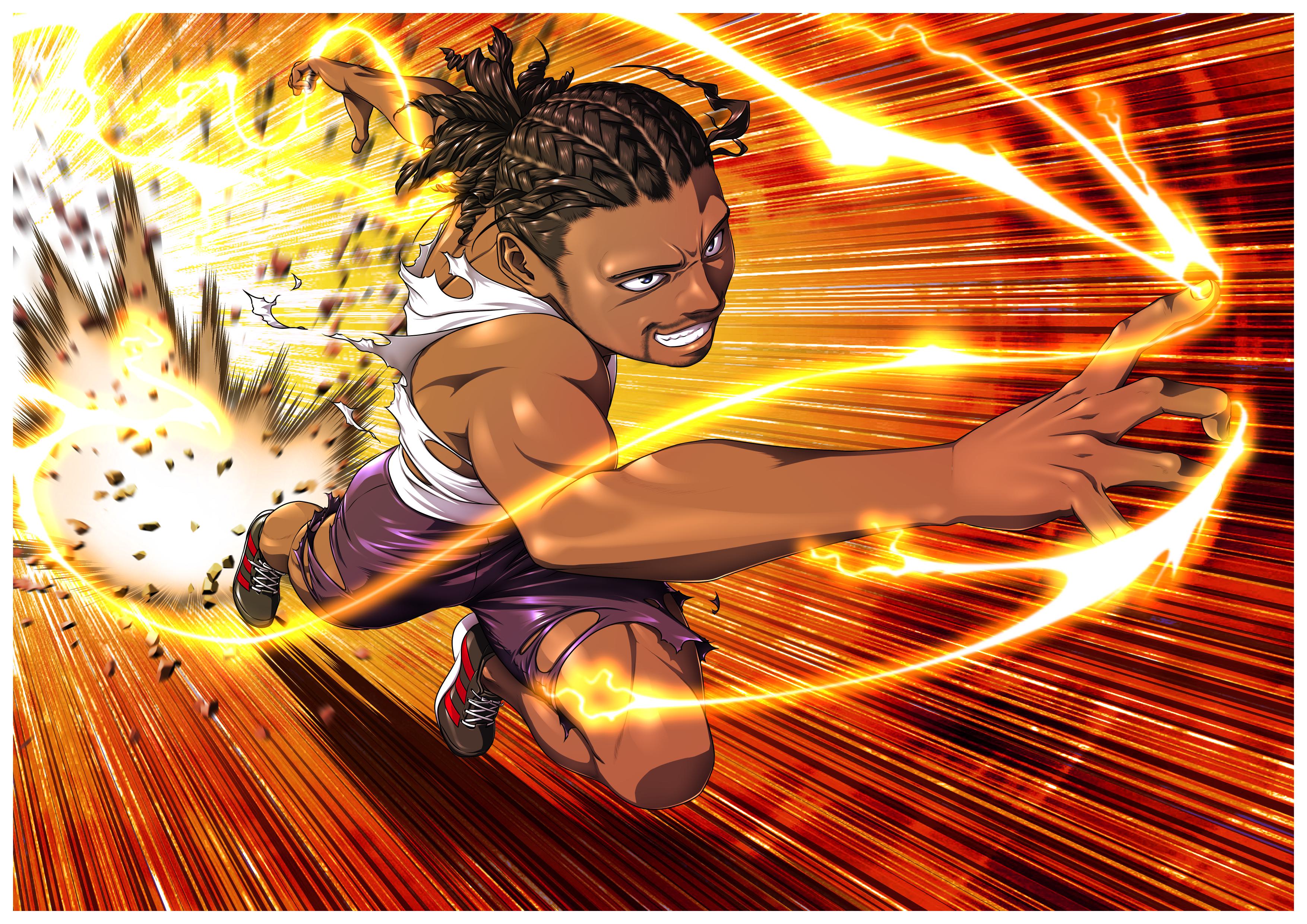 Noah Lyles illustration