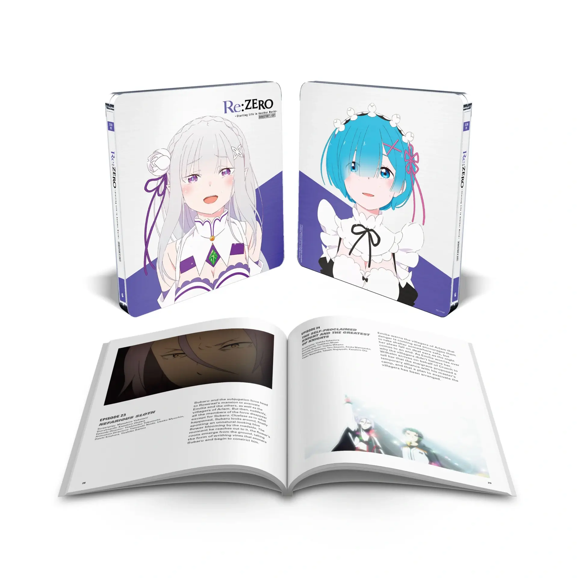 Re:ZERO -Starting Life in Another World- Season 1 - Director's Cut – Blu-ray (SteelBook) spread