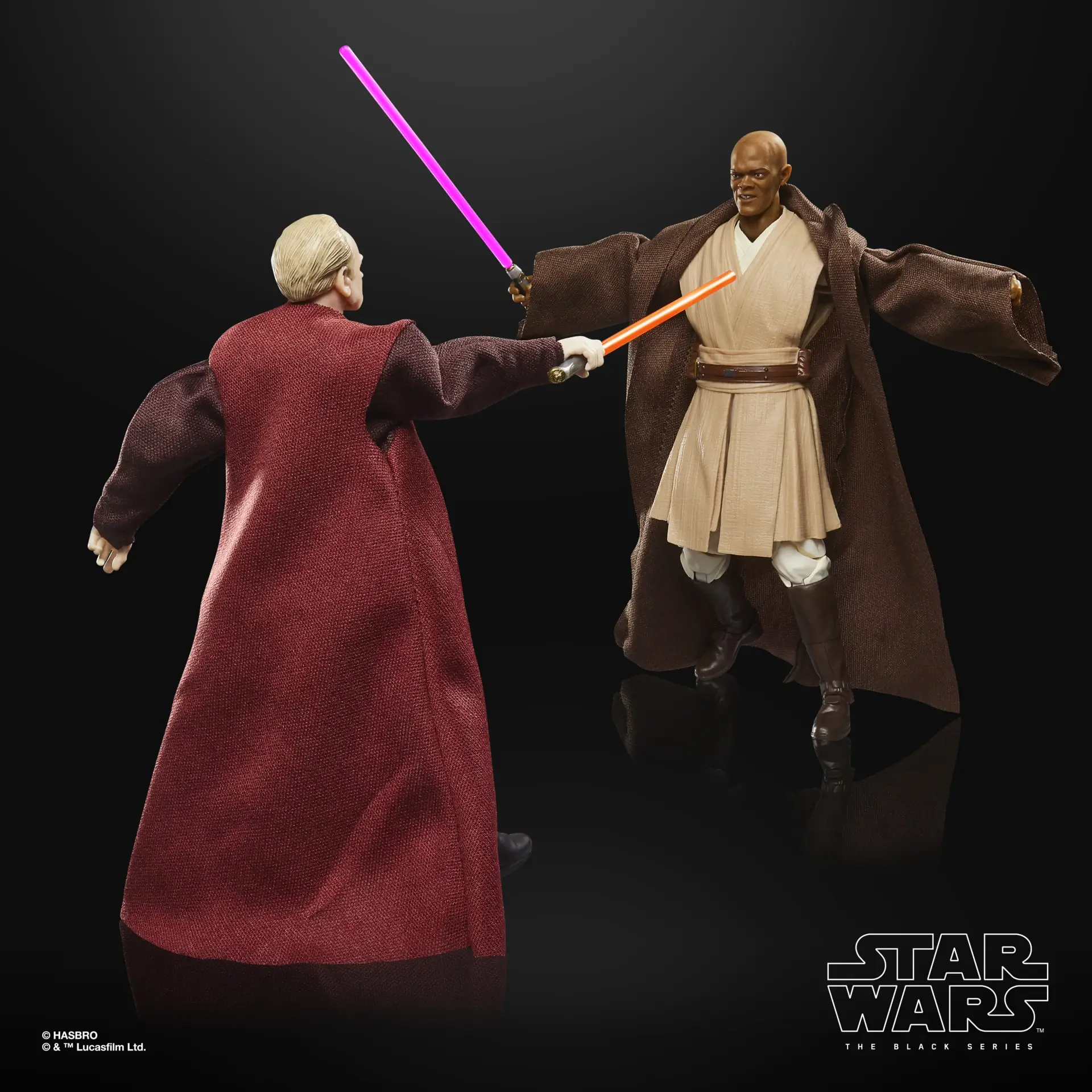 STAR WARS THE BLACK SERIES MACE WINDU DARTH SIDIOUS 9