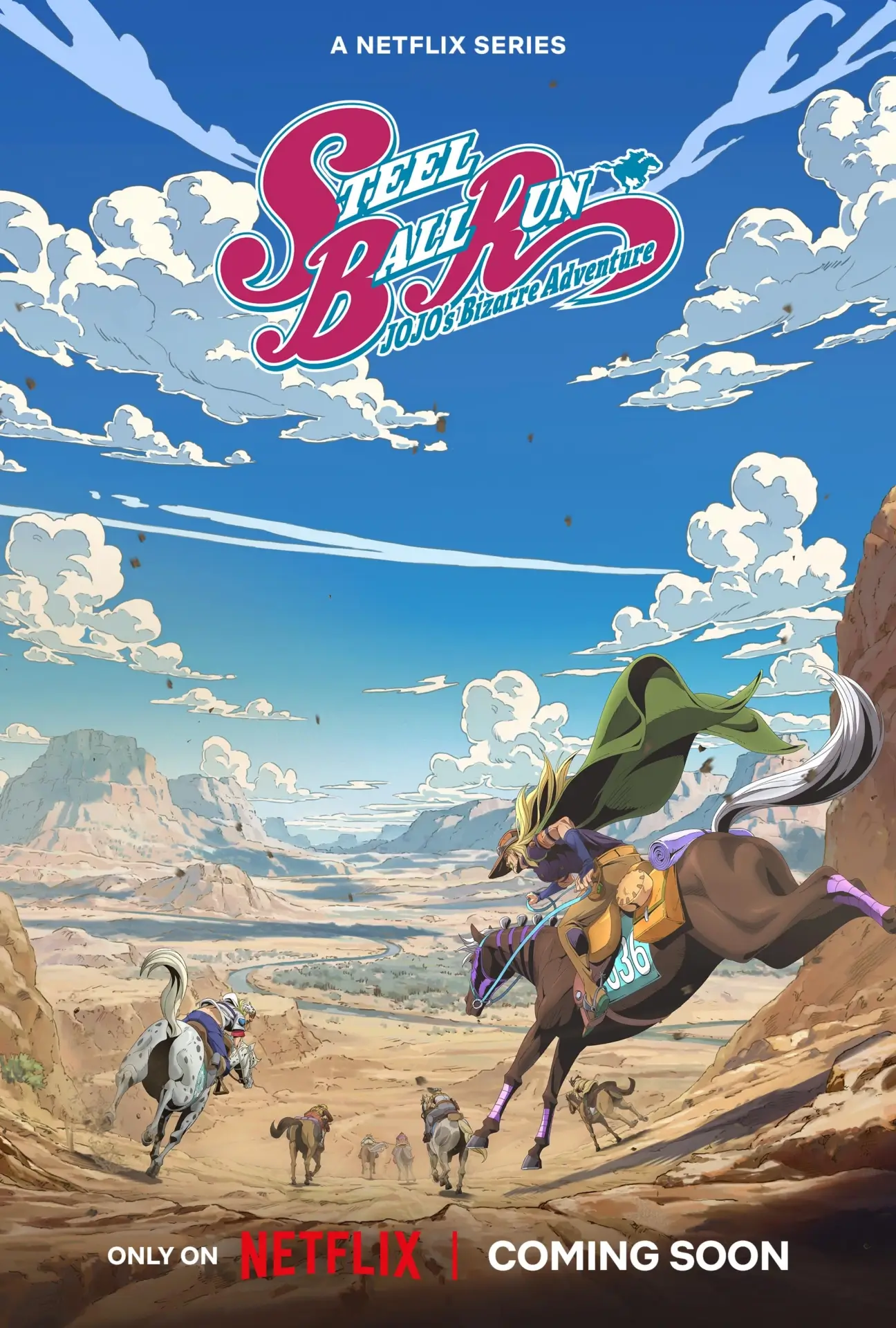 STEEL BALL RUN JoJo's Bizarre Adventure NA teaser art