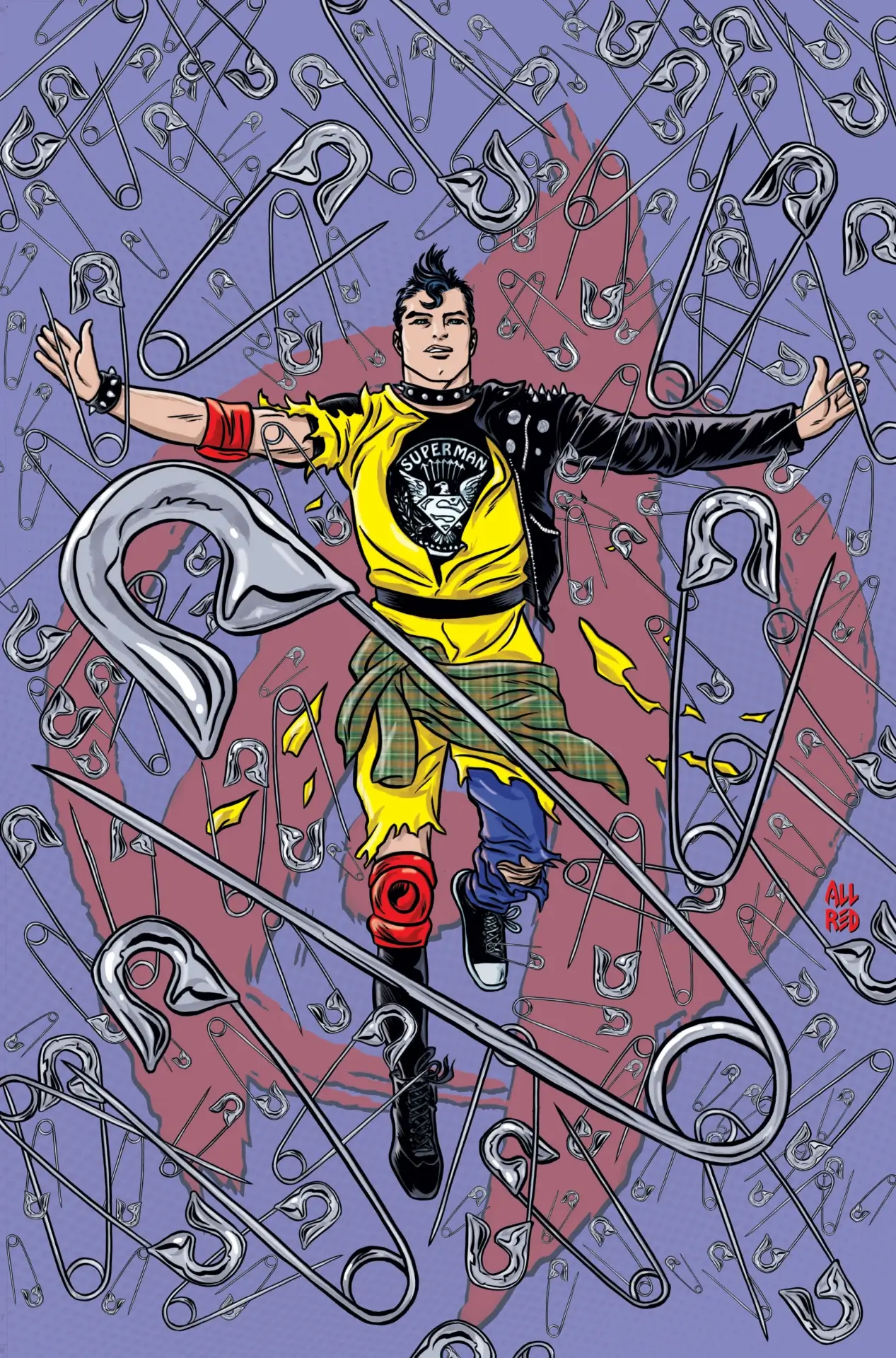 Allred—Superman Unlimited 9 Punk Rock Variant Cover