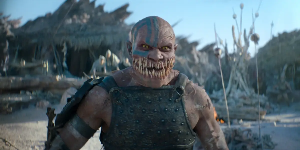 Mortal Kombat II CJ Bloomfield Stands Angrily In His Baraka Makeup