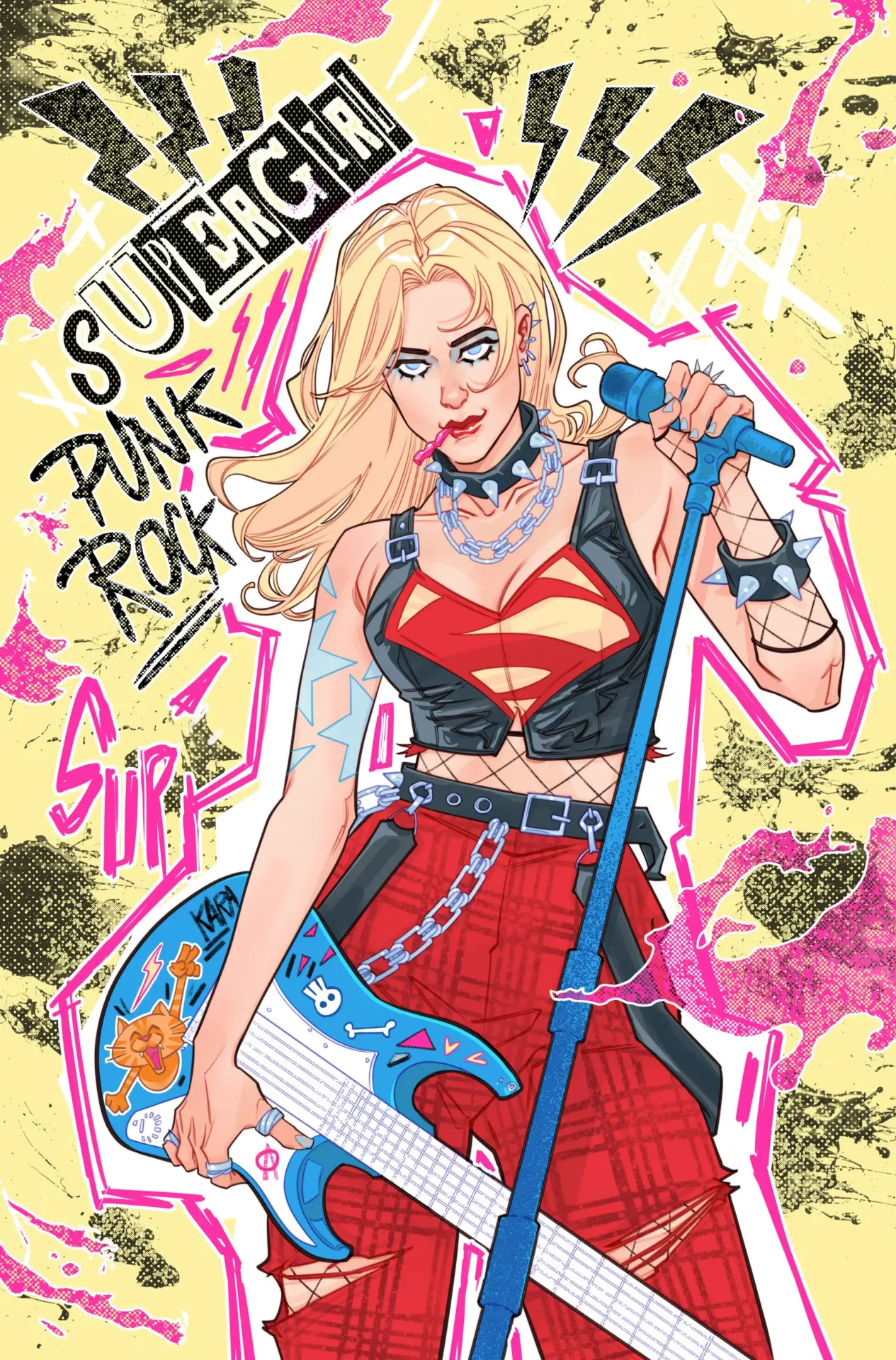 Sauvage—Supergirl 9 Punk Rock Variant Cover