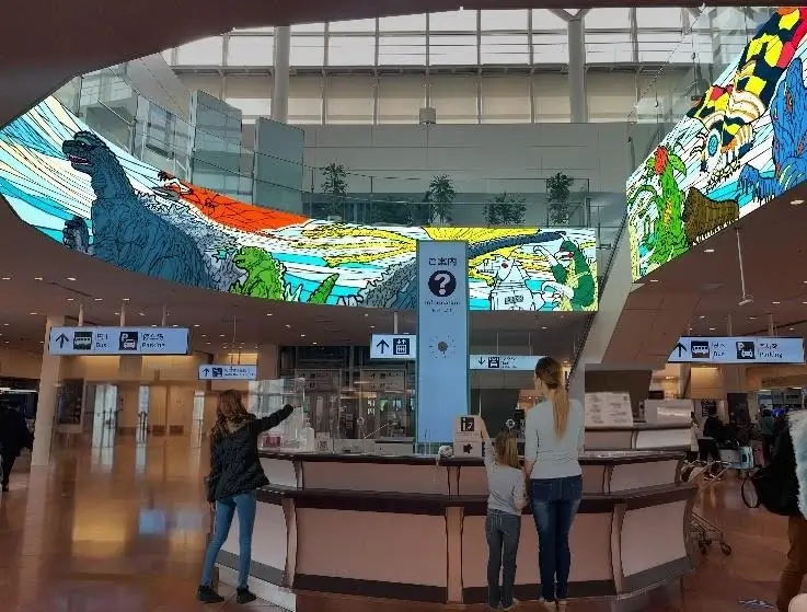 HANEDA GODZILLA GLOBAL PROJECT render 4