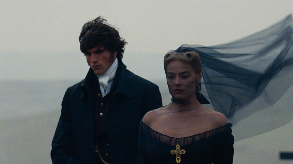 Jacob Elordi and Margot Robbie in Wuthering Heights