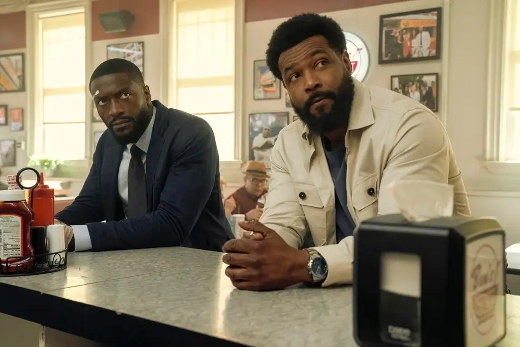 Aldis Hodge Alex Cross Isaiah Mustafa John Sampson Photo Courtesy Of Ian Watson Prime Video