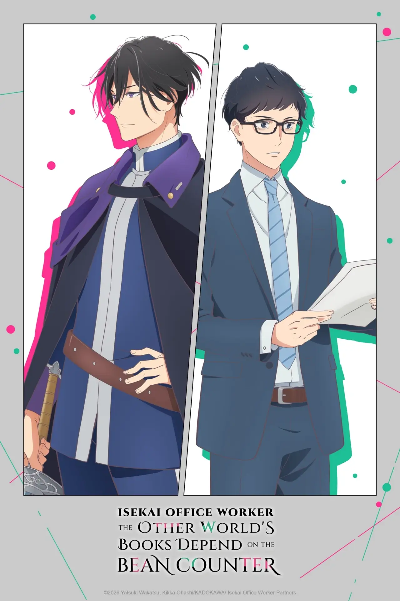 Isekai Office Worker: The Other World's Books Depend on the Bean Counter NA key art
