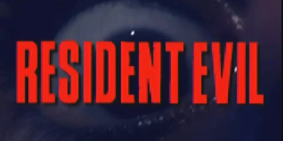 The title card to Resident Evil's original 1996 game.