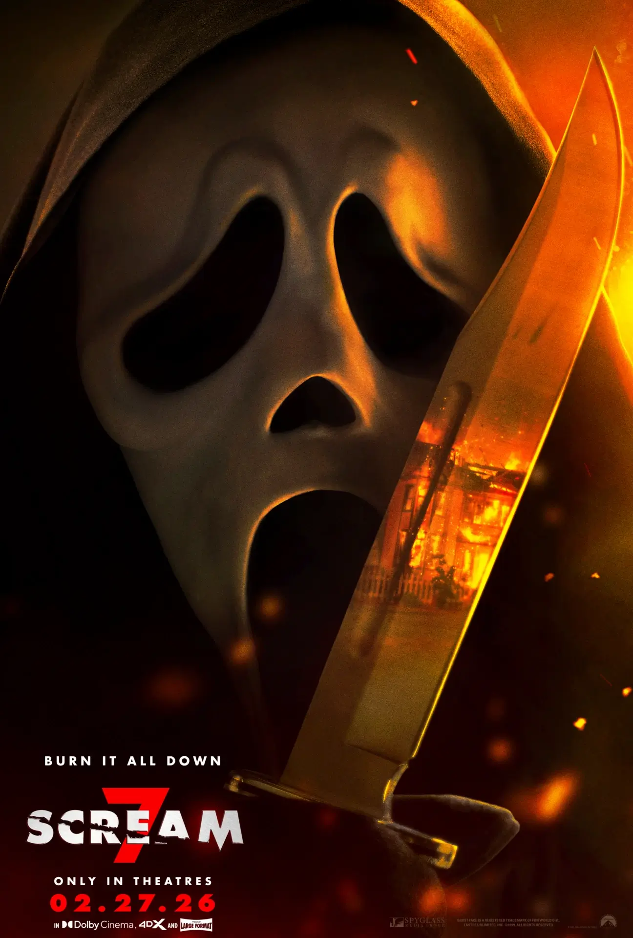 Scream 7 Scream7 DOM Online Teaser 1 Sheet Burn 06 FIN REV Rgb
