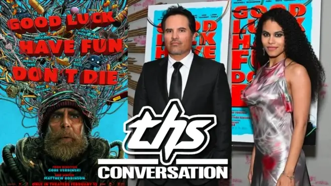 'Good Luck, Have Fun, Don't Die' stars Michael Peña and Zazie Beets discuss the film's message [INTERVIEW]