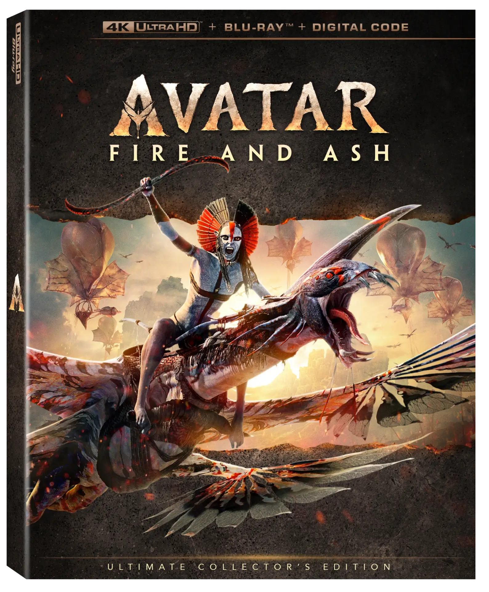 Avatar Fire And Ash 3D Pack Shot Outersleeve 4KUHD