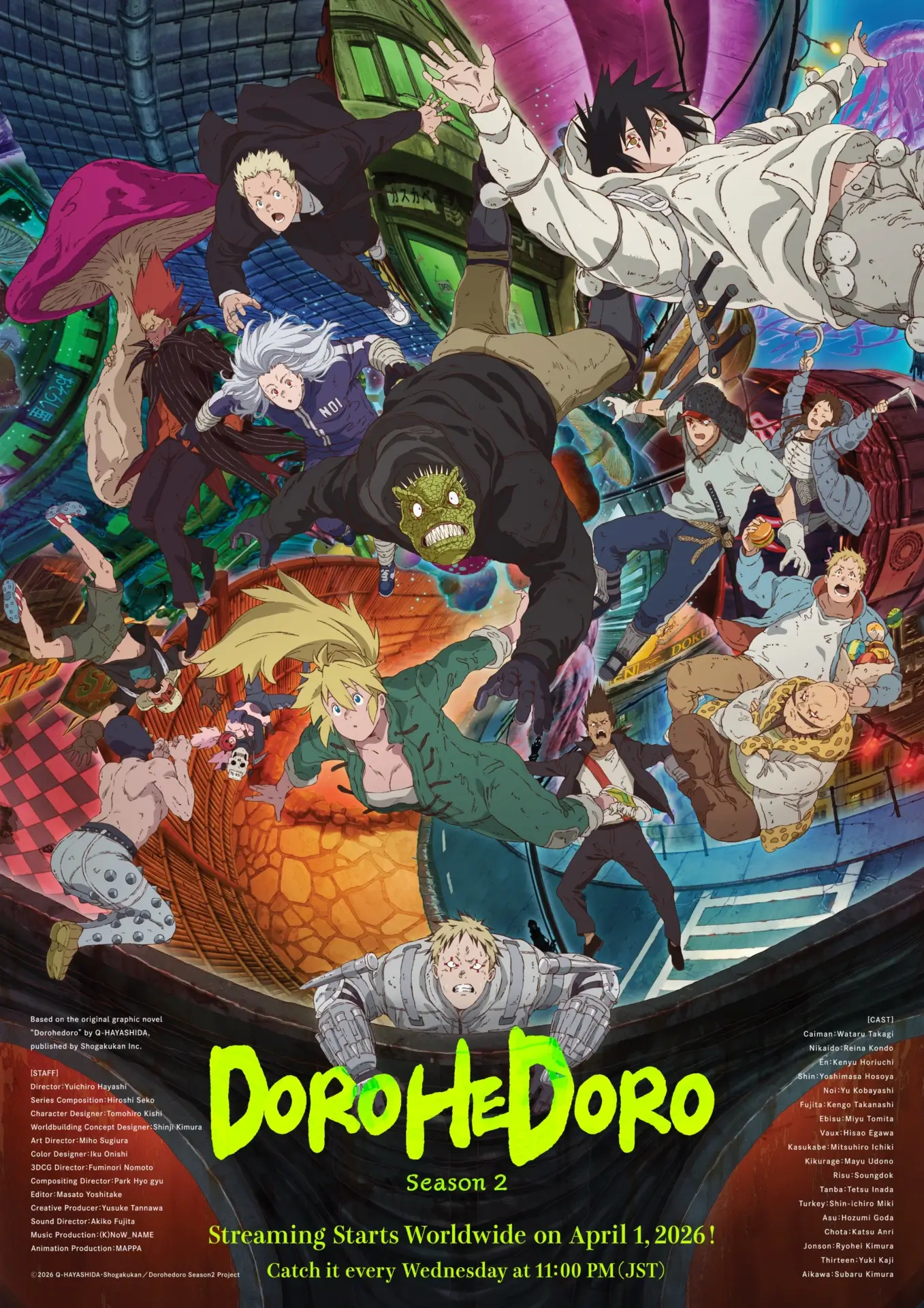 Dorohedoro Season 2 NA key visual