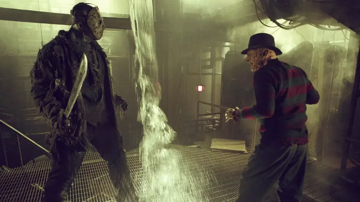 Ken Kirzinger And Robert Englund In Freddy Vs Jason