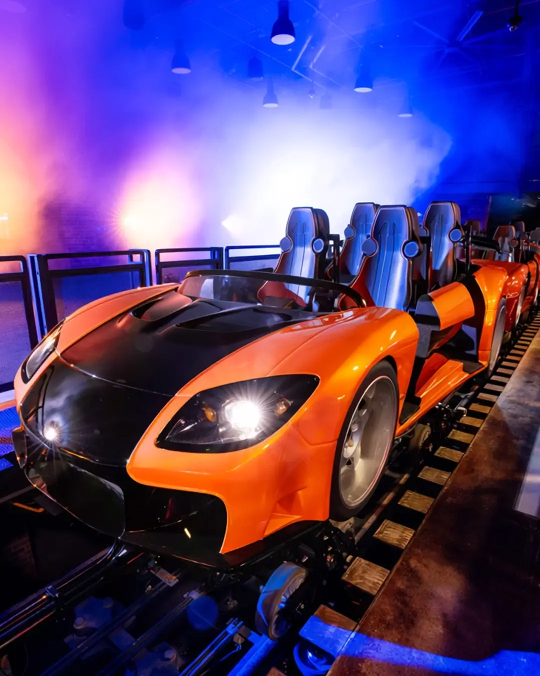 Mazda RX 7 Ride Vehicle Fast And Furious Hollywood Drift At USH