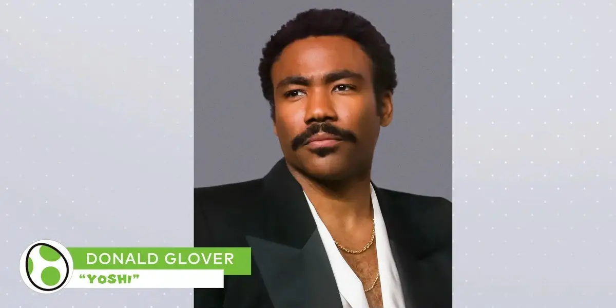 Donald Glover's announcement photo from The Super Mario Galaxy Movie Direct.