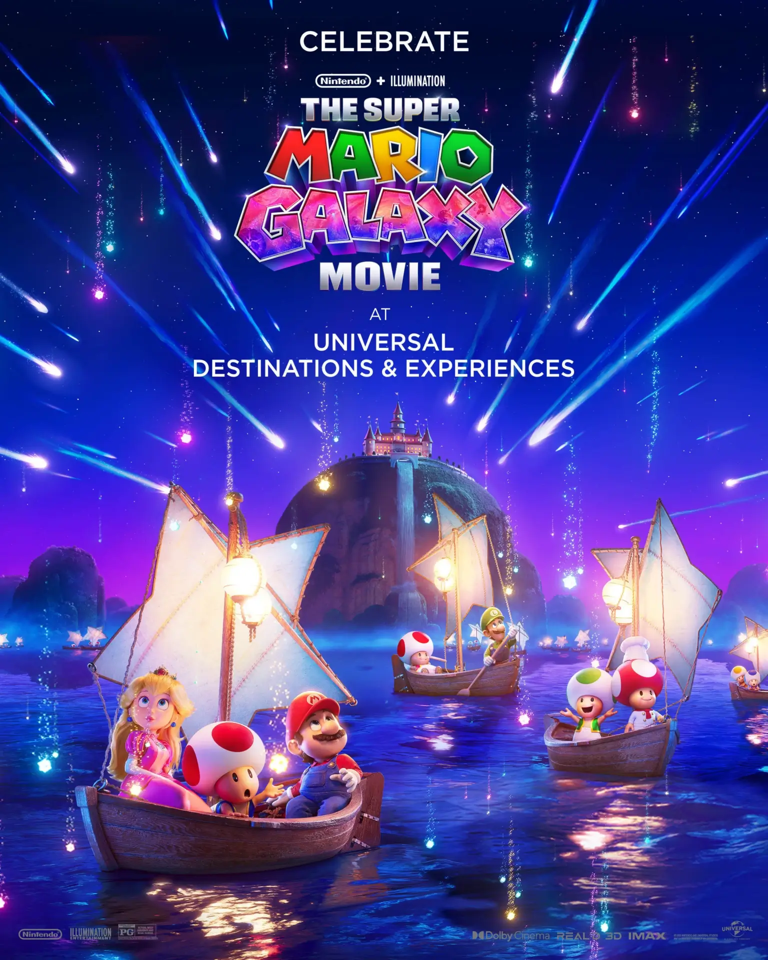 The Super Mario Galaxy Movie Celebration At SNW USH And UOR Key Art