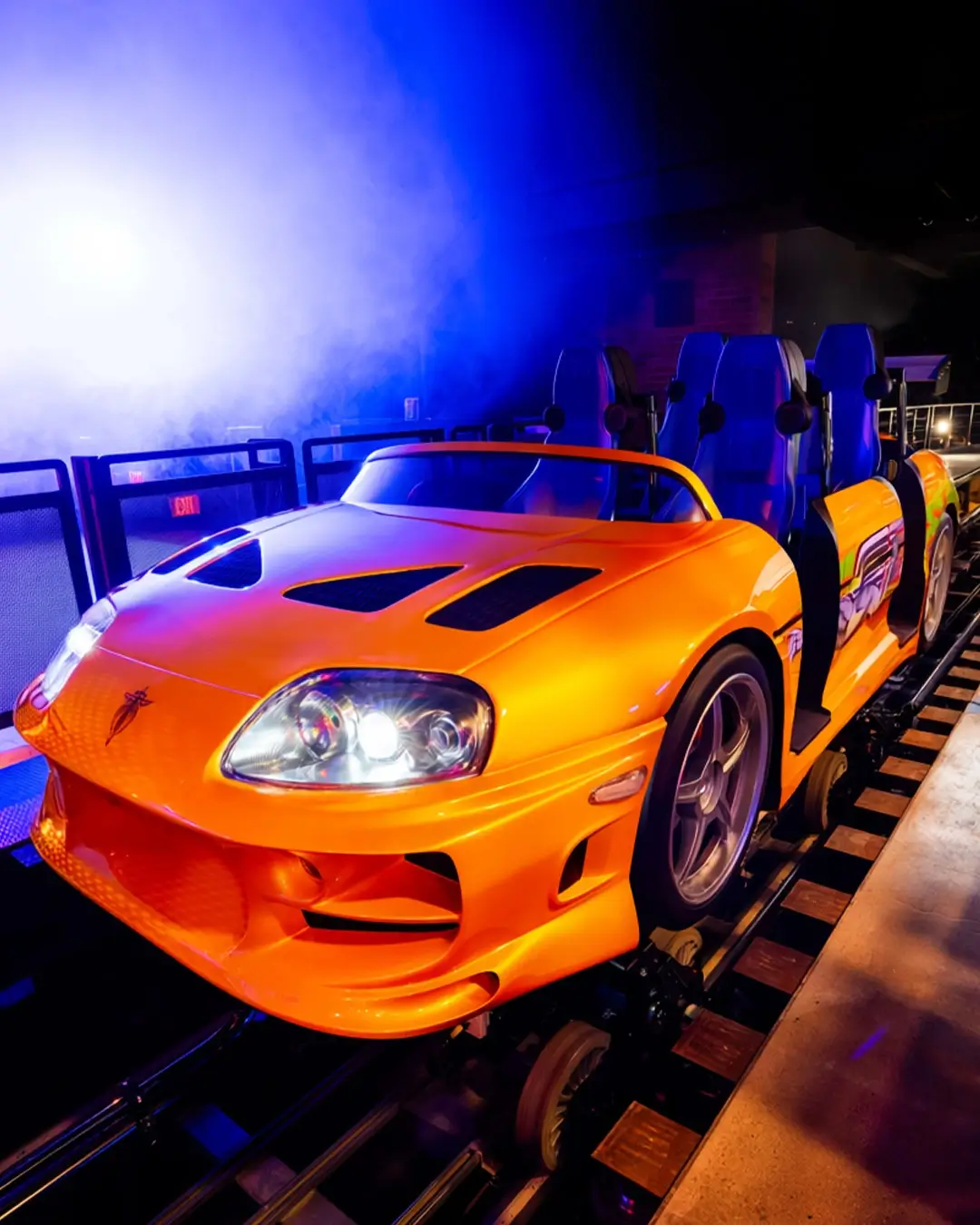 Toyota Supra Ride Vehichle Fast And Furious Hollywood Drift At USH