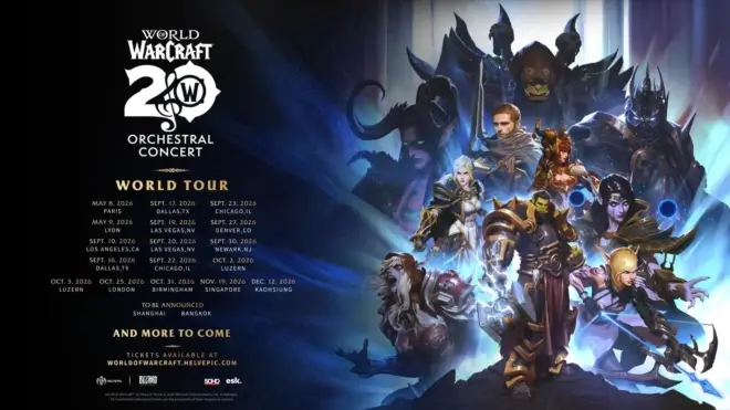 World Of Warcraft Concert Series Celebrating 20th Anniversary With First World Tour
