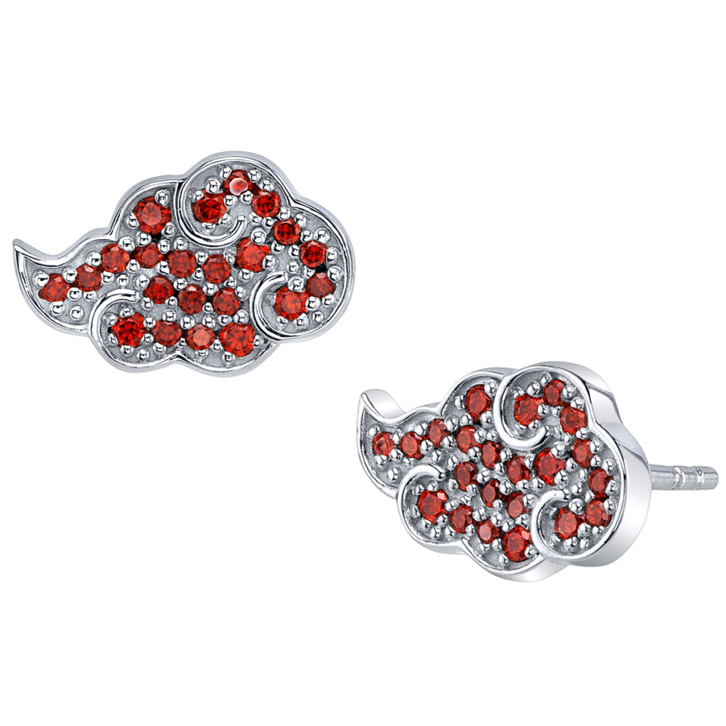 Naruto Shippuden | RockLove Collection Akatsuki Cloud Stud Earrings (LE 500)