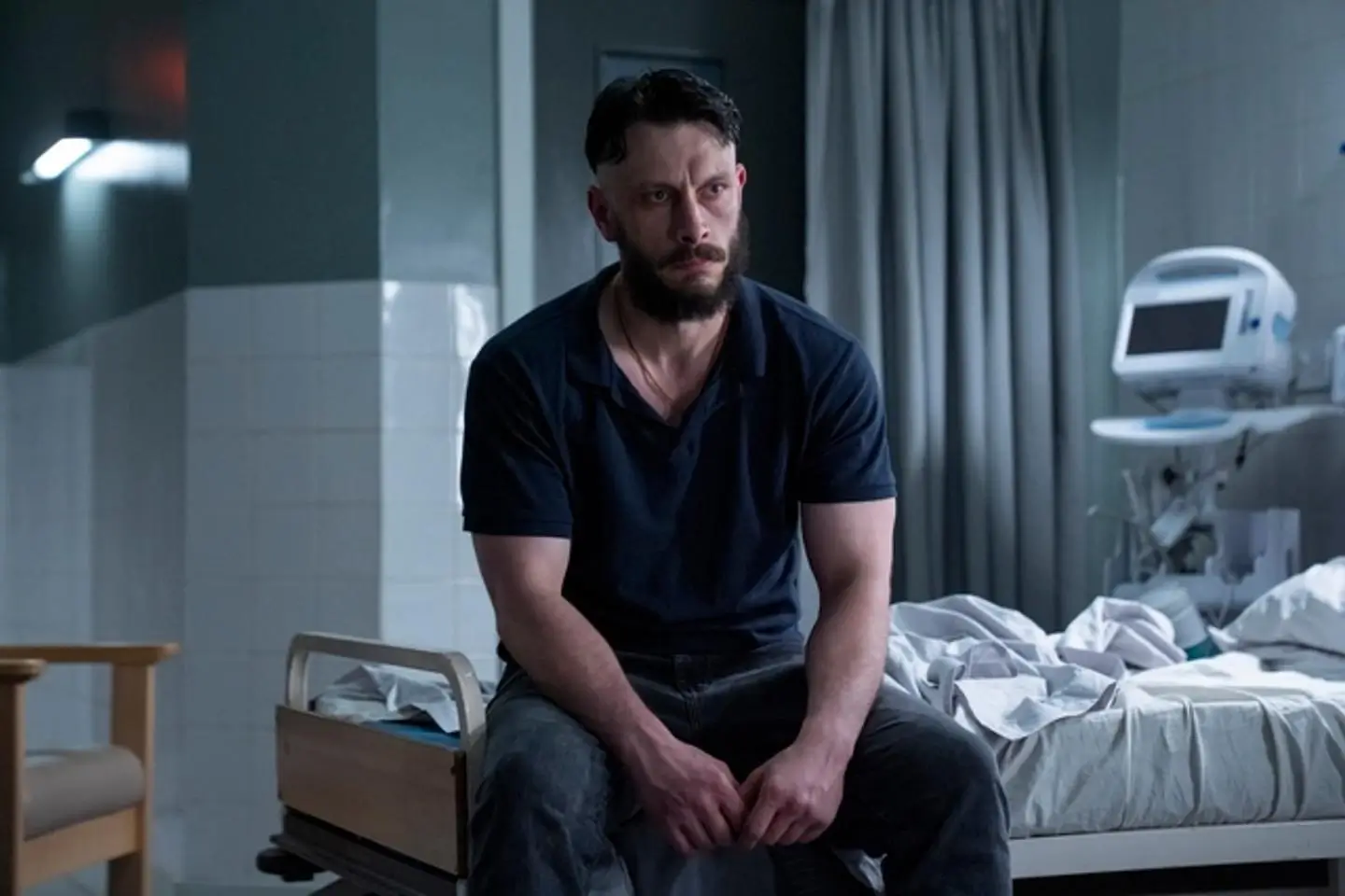A hospital scene from Half Man.