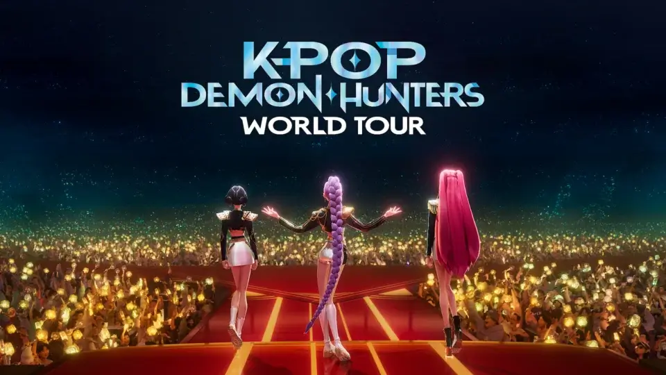 Kpop Demon Hunters world tour image.