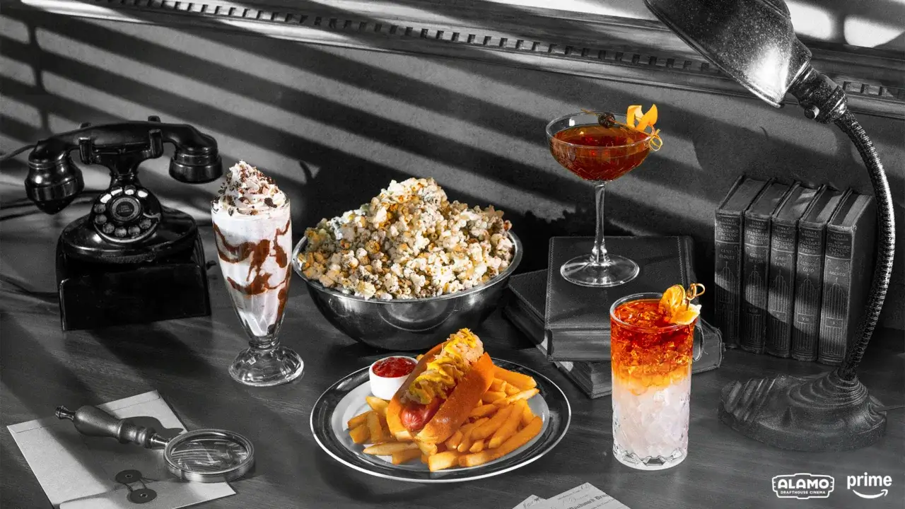 Spider-Noir menu at Alamo Drafthouse.