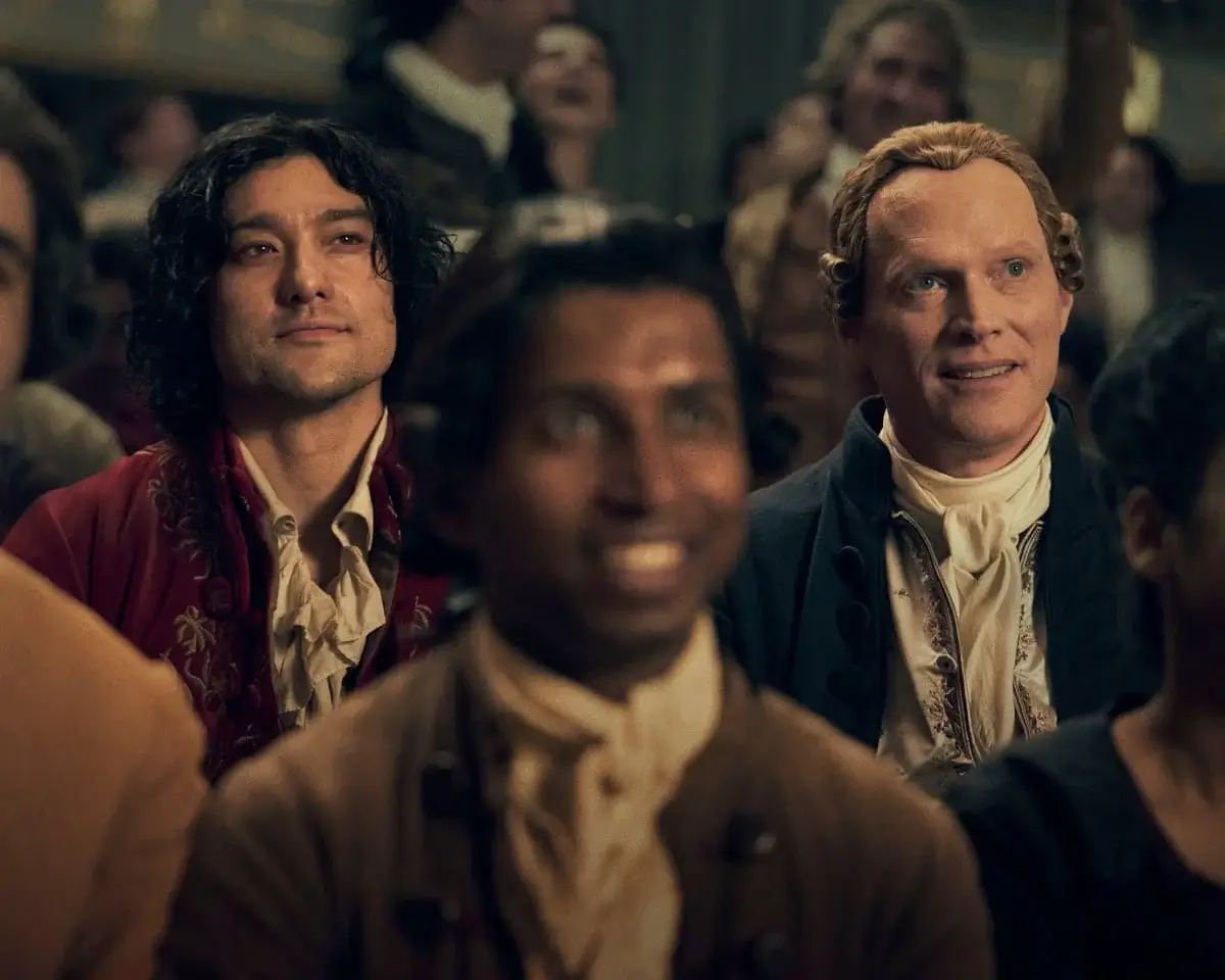 Will Sharpe and Paul Bettany in Amadeus