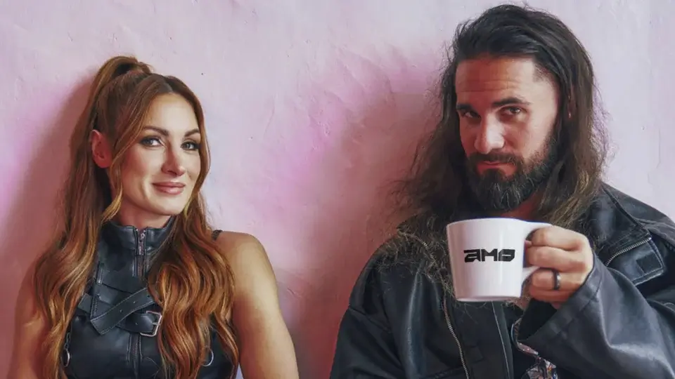 WWE Superstars Seth Rollins & Becky Lynch Celebrate AMO Coffee Brand Launch