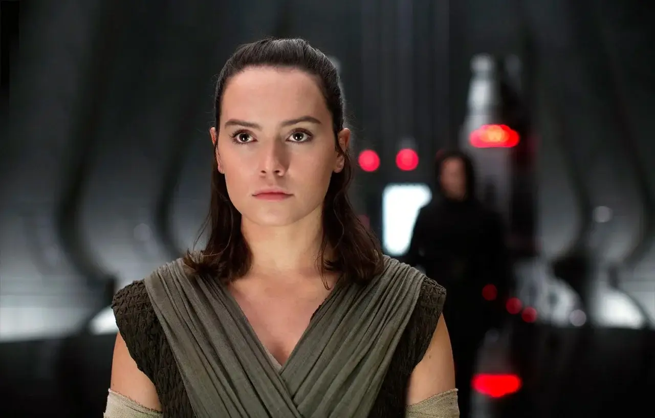 Rey in The Last Jedi.