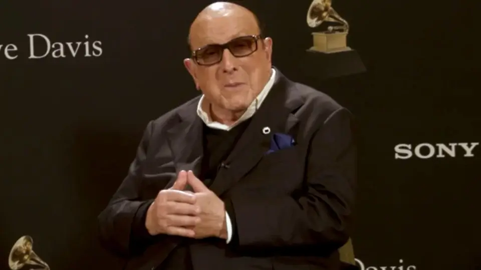 Clive Davis sits in conversation during a 2026 interview with Billboard News.