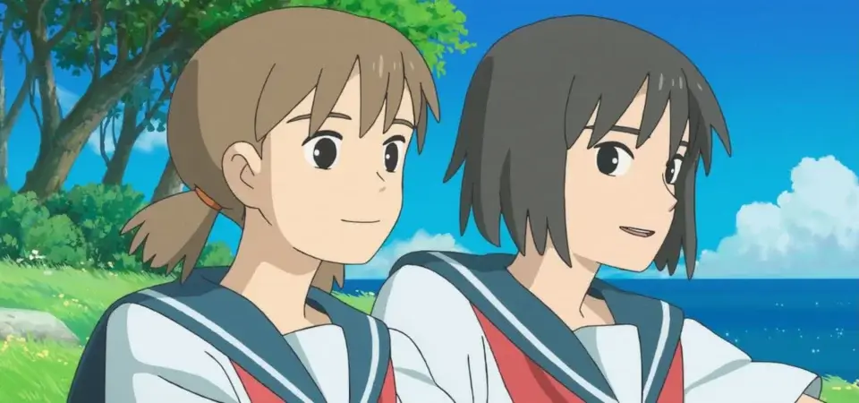 two girls standing