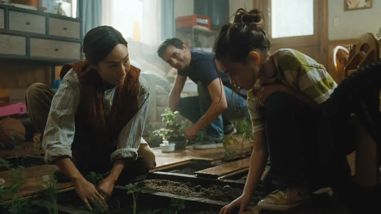 Greta Lee and Wagner Moura in The Last House