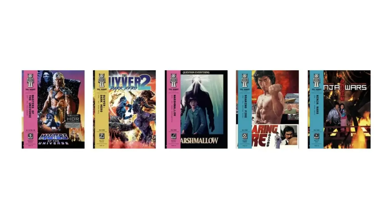 The five releases for Toy Robot Video.