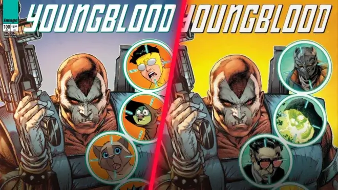 Youngblood #100 variant covers.
