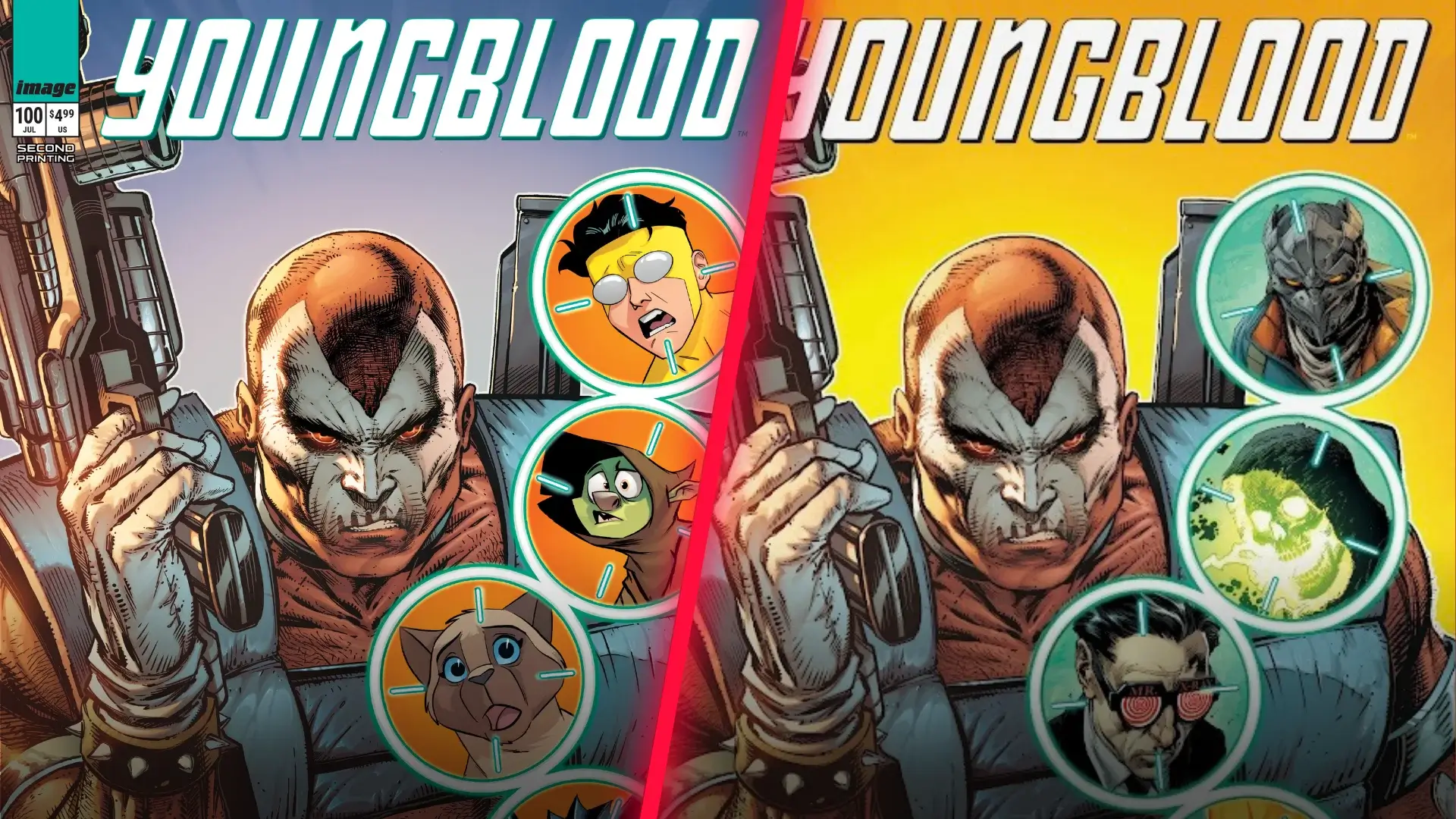 Youngblood #100 variant covers.