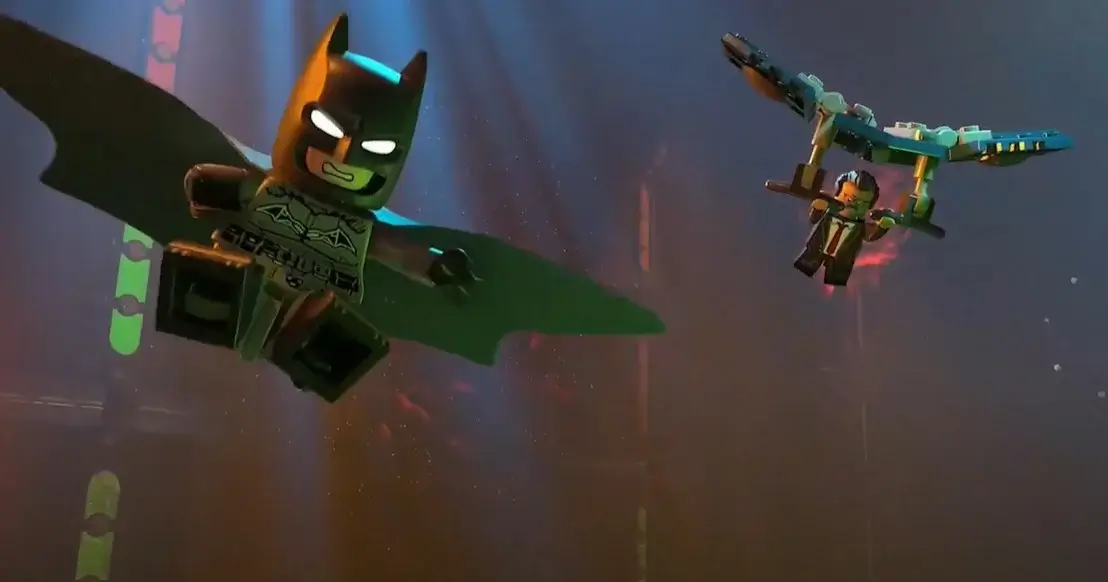 Batman and Jim Gordon in Lego Batman.