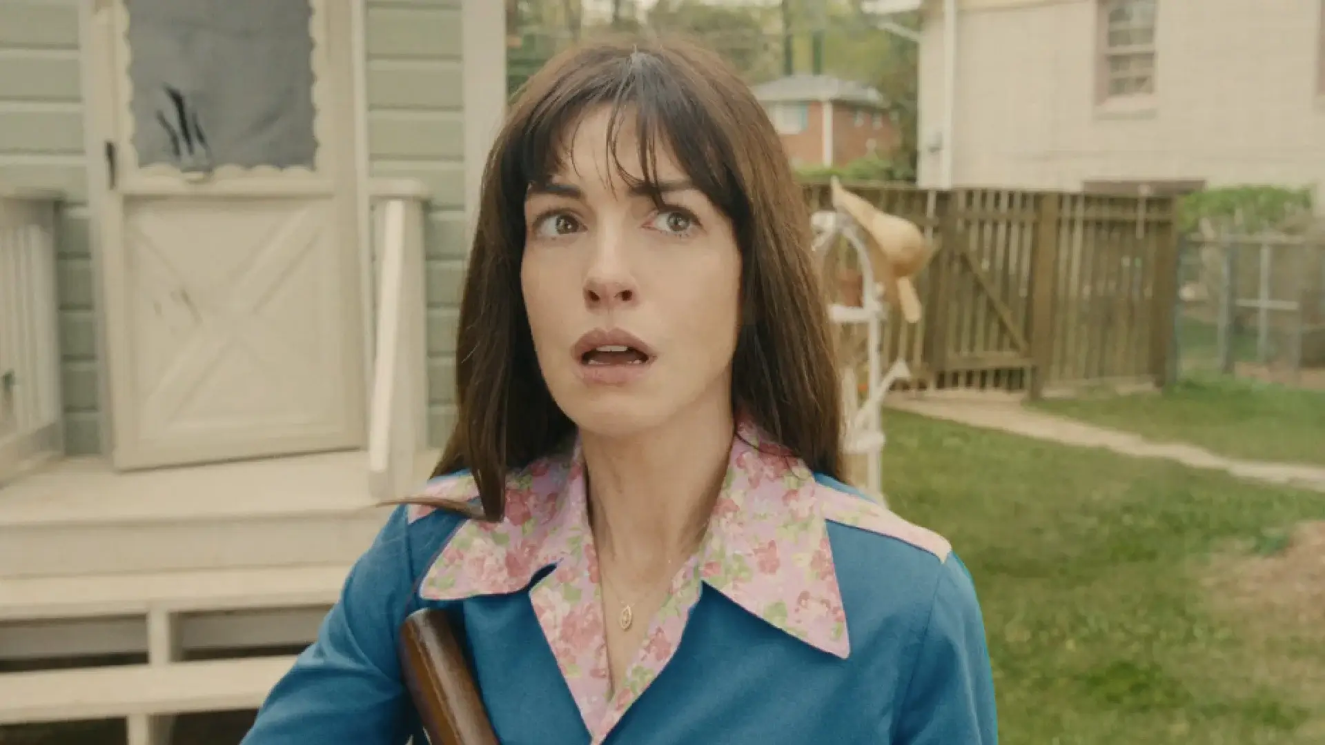 Anne Hathaway in The End of Oak Street.