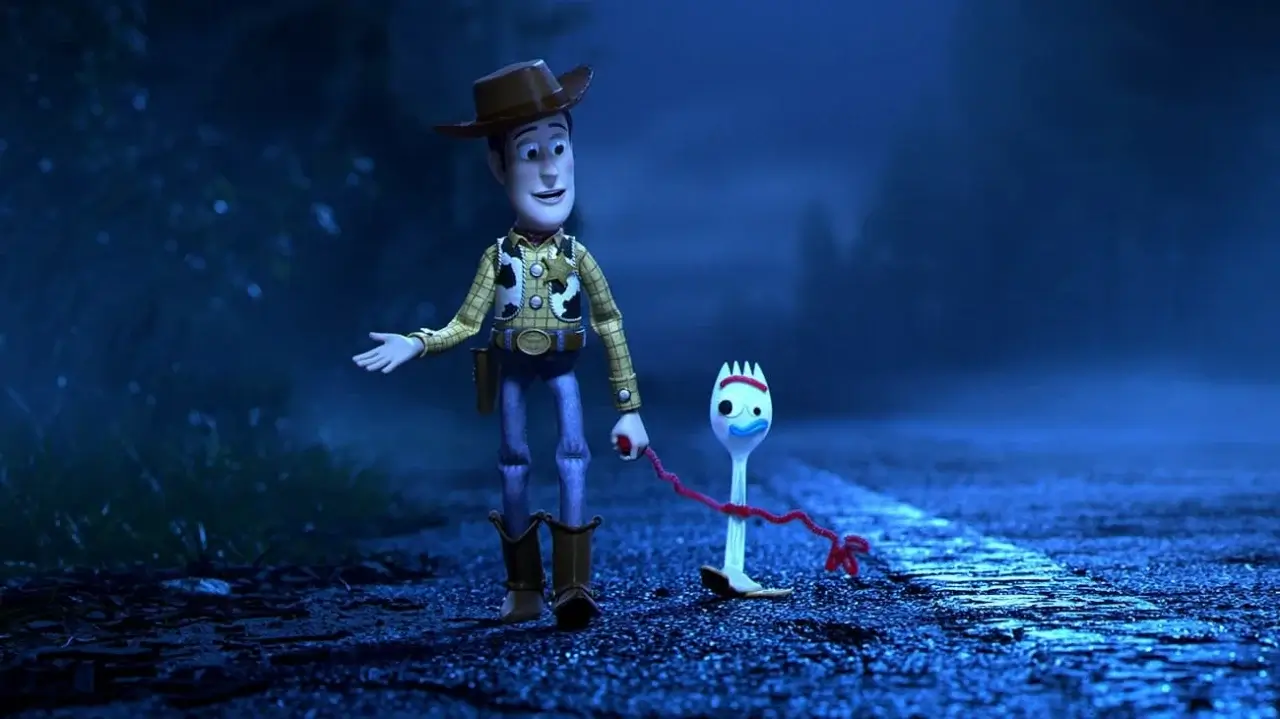 Woody and Sporky in Toy Story 4