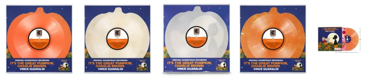 It’s the Great Pumpkin, Charlie Brown pumpkin-shaped pressings