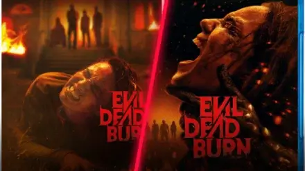 Evil Dead Burn physical media cover image.