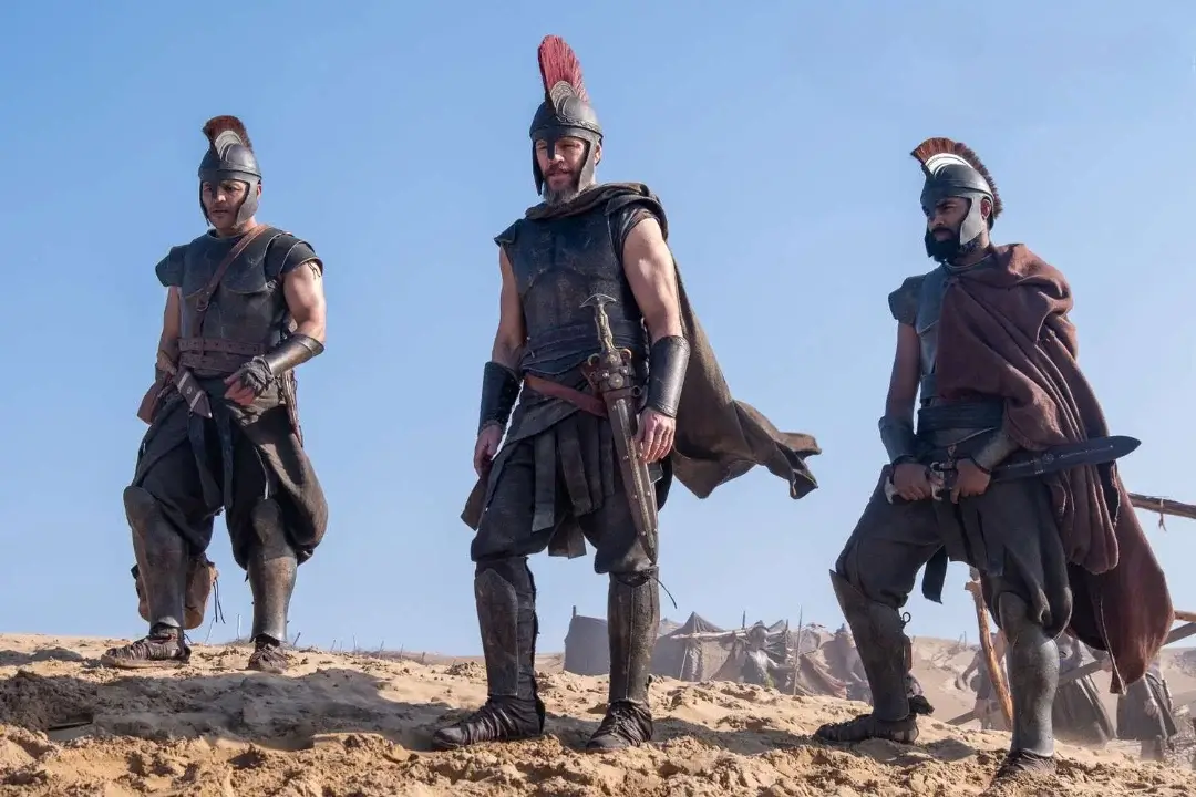 Matt Damon in armor for The Odyssey.