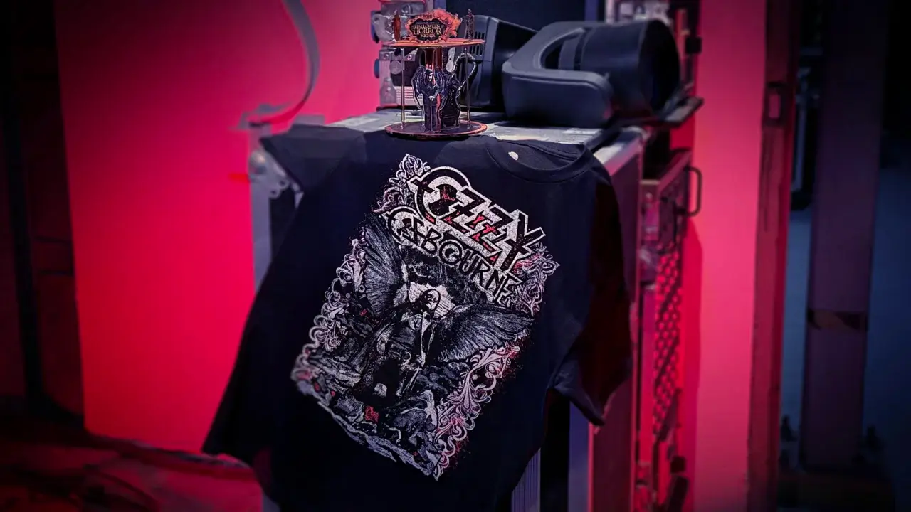 Ozzy Osbourne merch for Halloween Horror Nights.