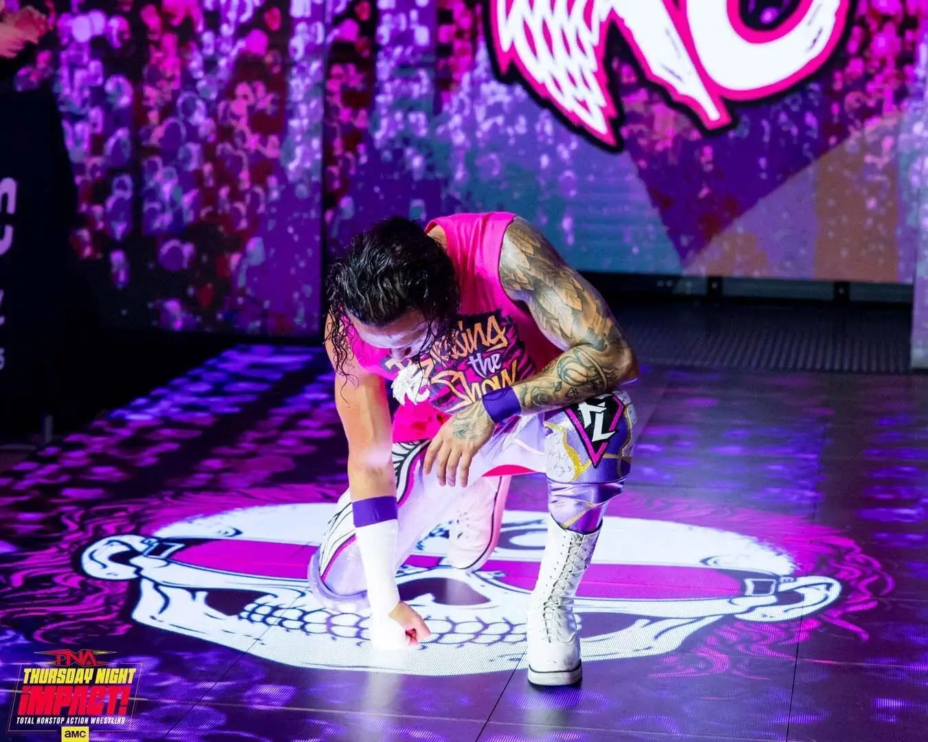 KC Navarro makes his entrance on TNA Impact