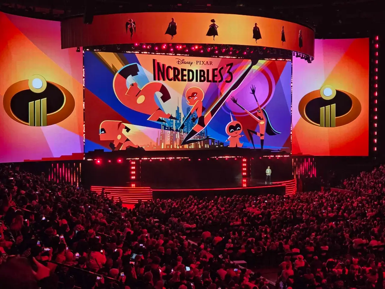 The announcement for The Incredibles 3 at D23.