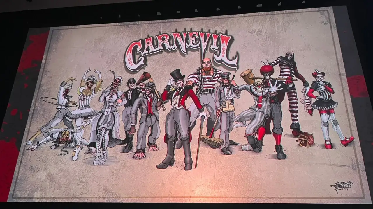 Carnevil key art from Knott's Scary Farm panel.