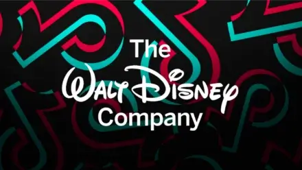 Disney and TikTok logos announcing new partnership for Disney+ creator content