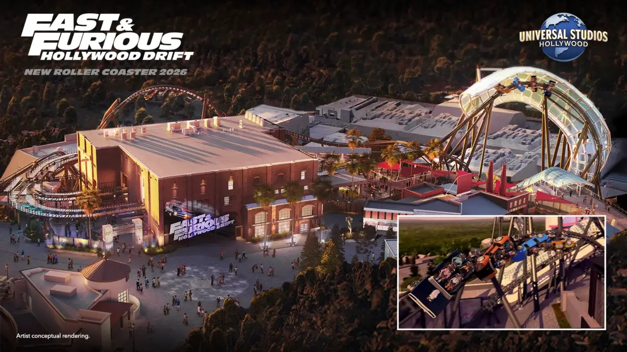 Universal's render of Fast & Furious: Hollywood Drift