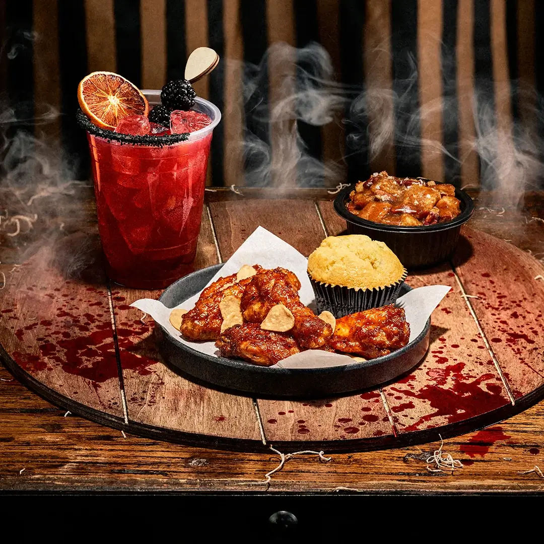 Sinners themed food and drink for Horror Nights 2026.